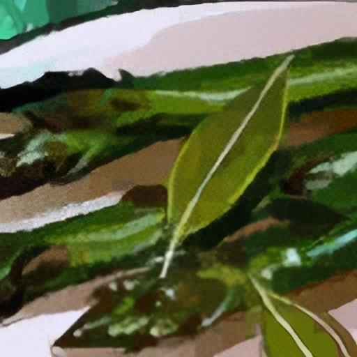 Bowl of Asparagus and Sage Salad