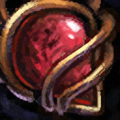 Adorned Garnet Jewel