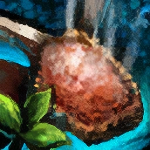 Plate of Coriander Crusted Meat