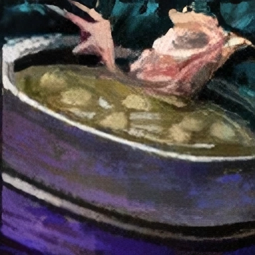 Bowl of Chickpea and Poultry Soup