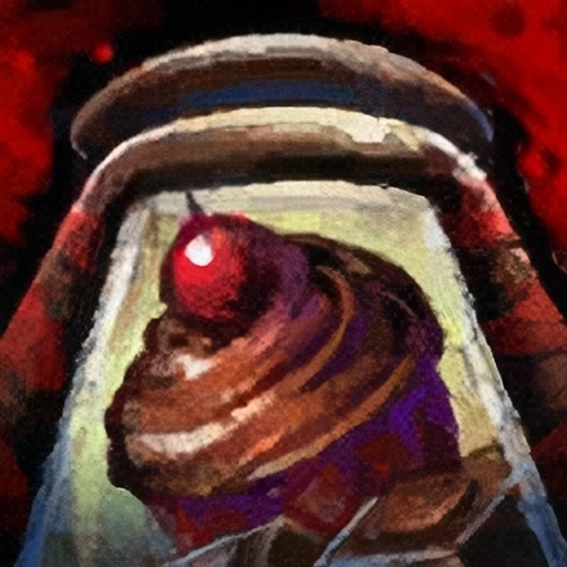 Bowl of Chocolate Cherry Frosting