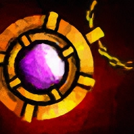 Amethyst Gold Amulet icon