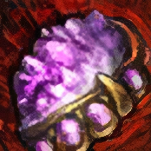 Embellished Gilded Amethyst Jewel