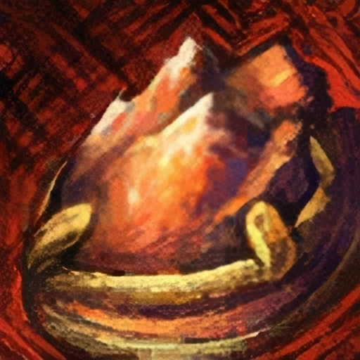 Embellished Gilded Carnelian Jewel