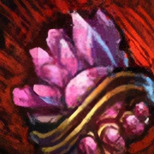 Embellished Gilded Spinel Jewel