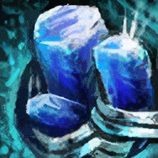 Embellished Ornate Sapphire Jewel