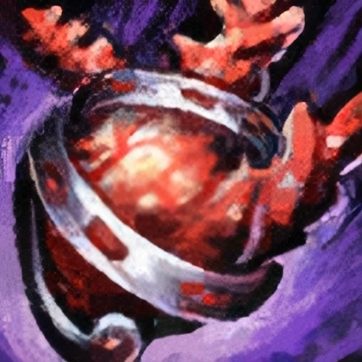 Embellished Brilliant Coral Jewel