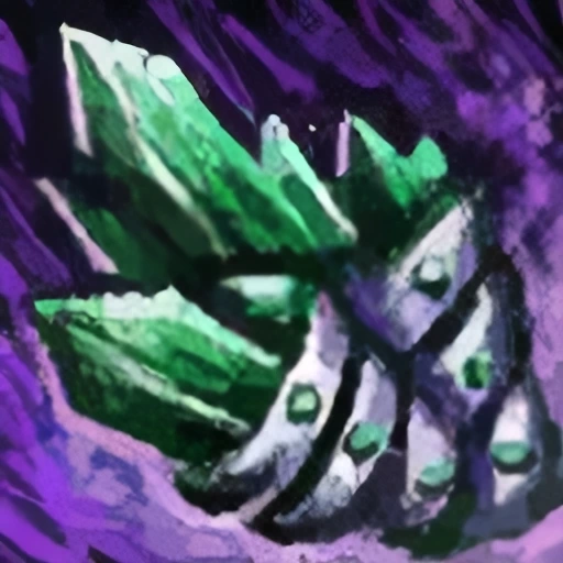 Embellished Brilliant Emerald Jewel