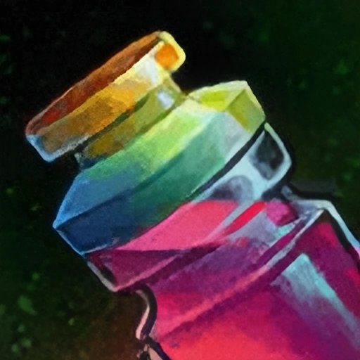 Vial of Titan Melted Liquid Obsidian