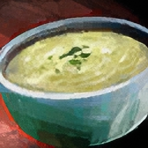 Bowl of Potato and Leek Soup
